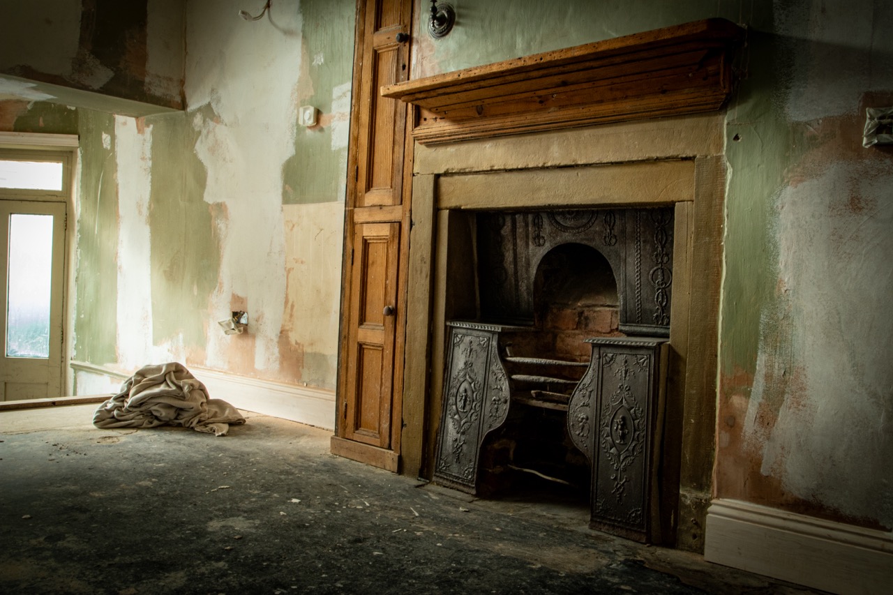 Brontë Birthplace Fireplace (being decorated)