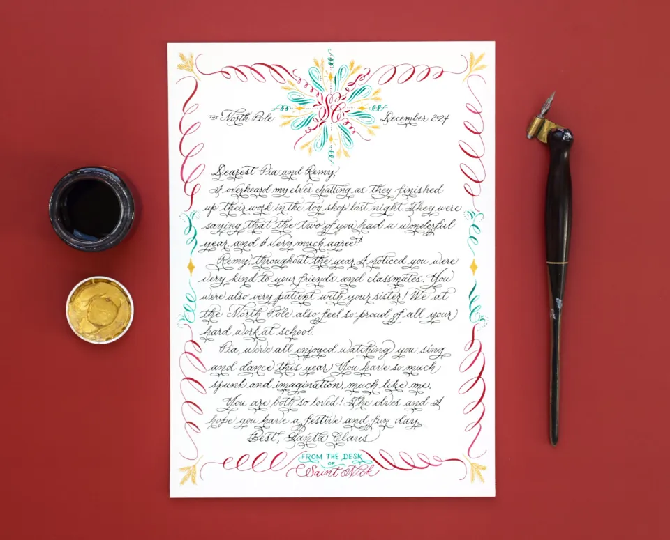 Writing Letters to Santa - Quill and Ink Workshop for Kids